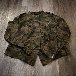 Lane Bryant Military Utility Camouflage Jacket Size 22W